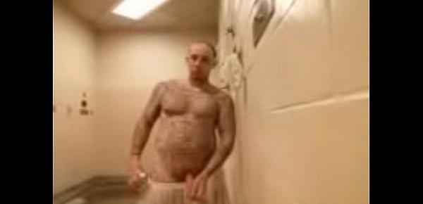  Hot shower after a good workout on the prison yard